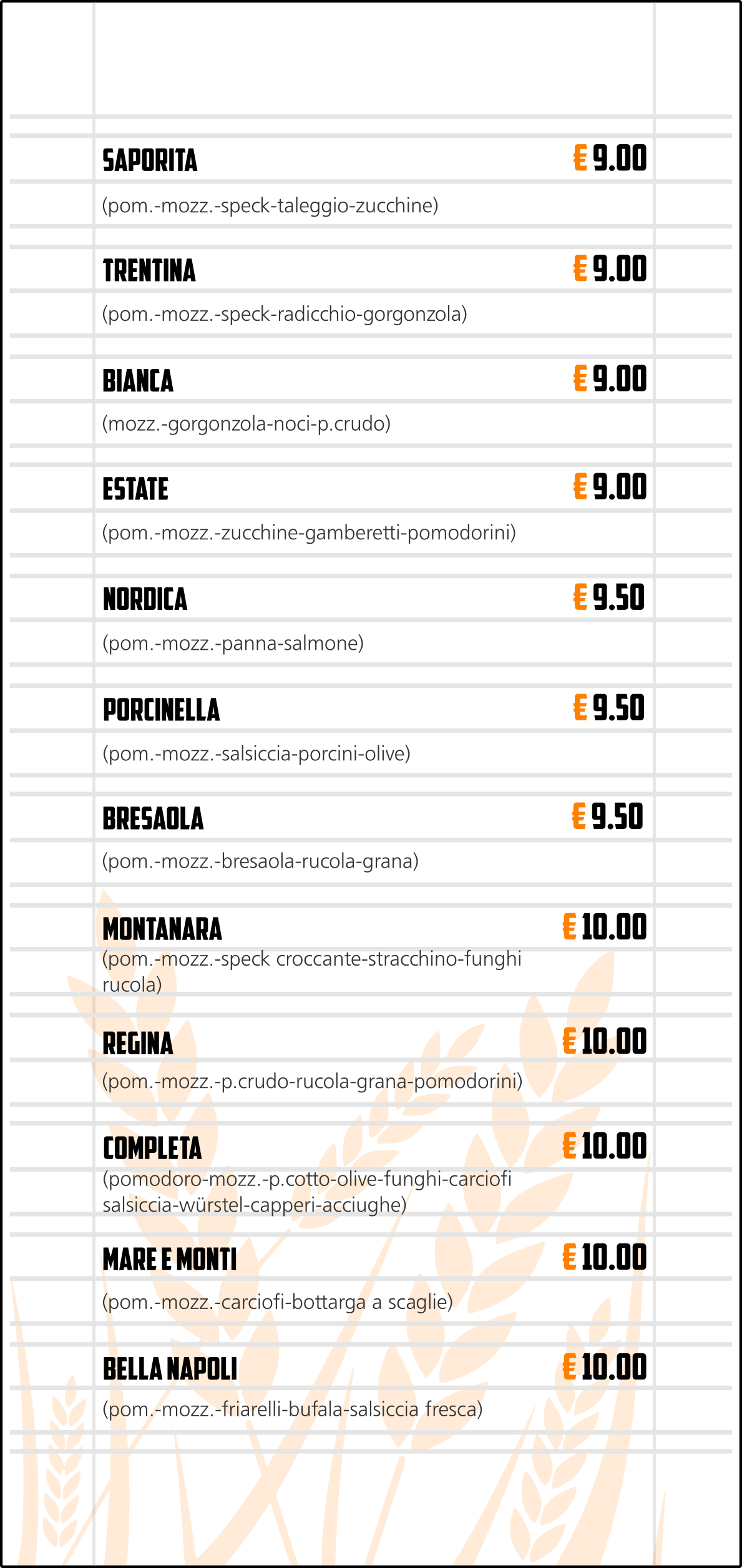 Pizzeria d'asporto Olbia