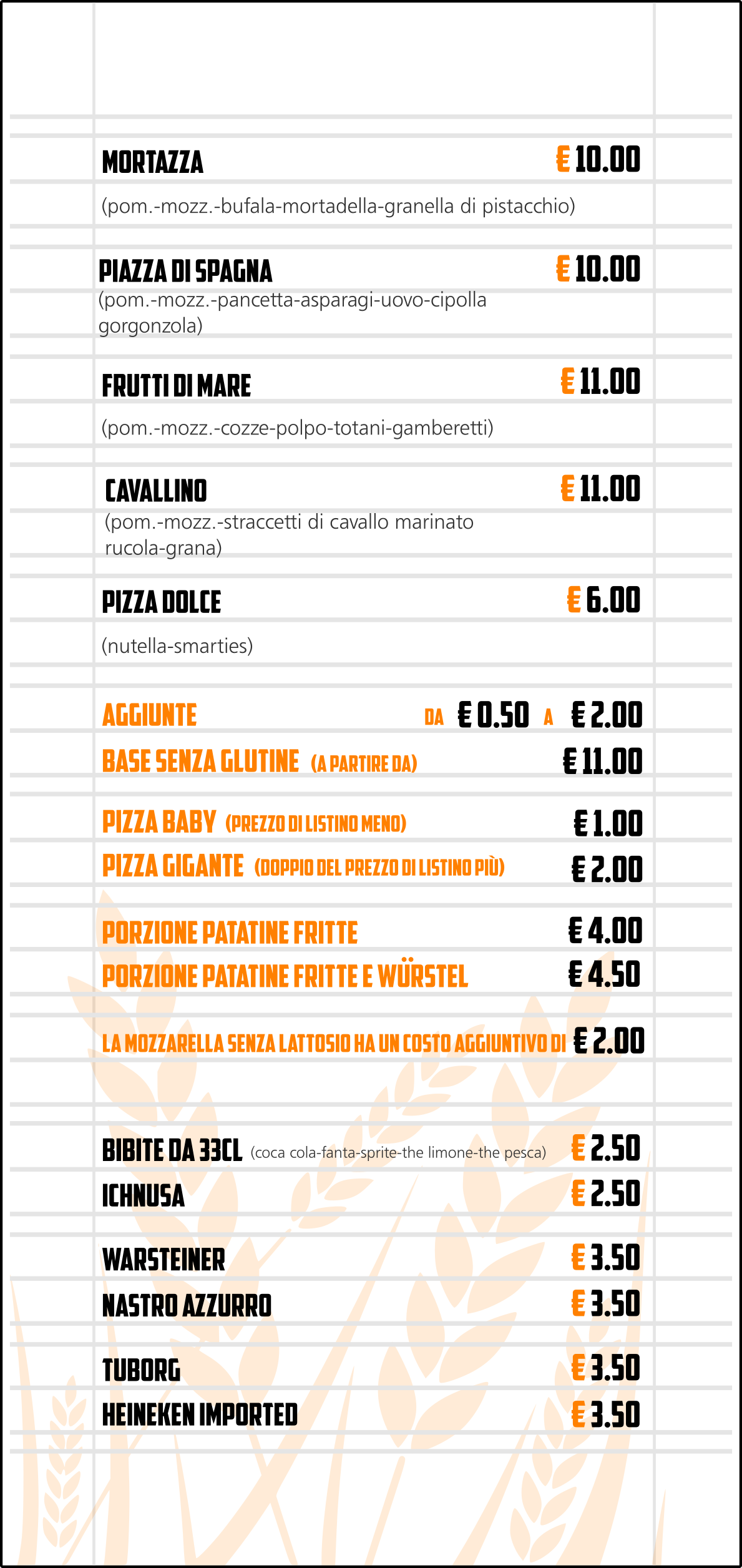 Pizzeria d'asporto Olbia